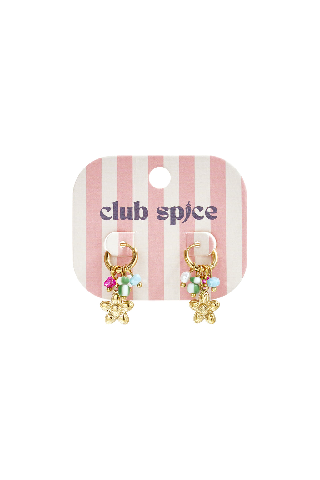 Ohrhänger aus Edelstahl, Blumenmuster, lässig-romantisch, Damenschmuck