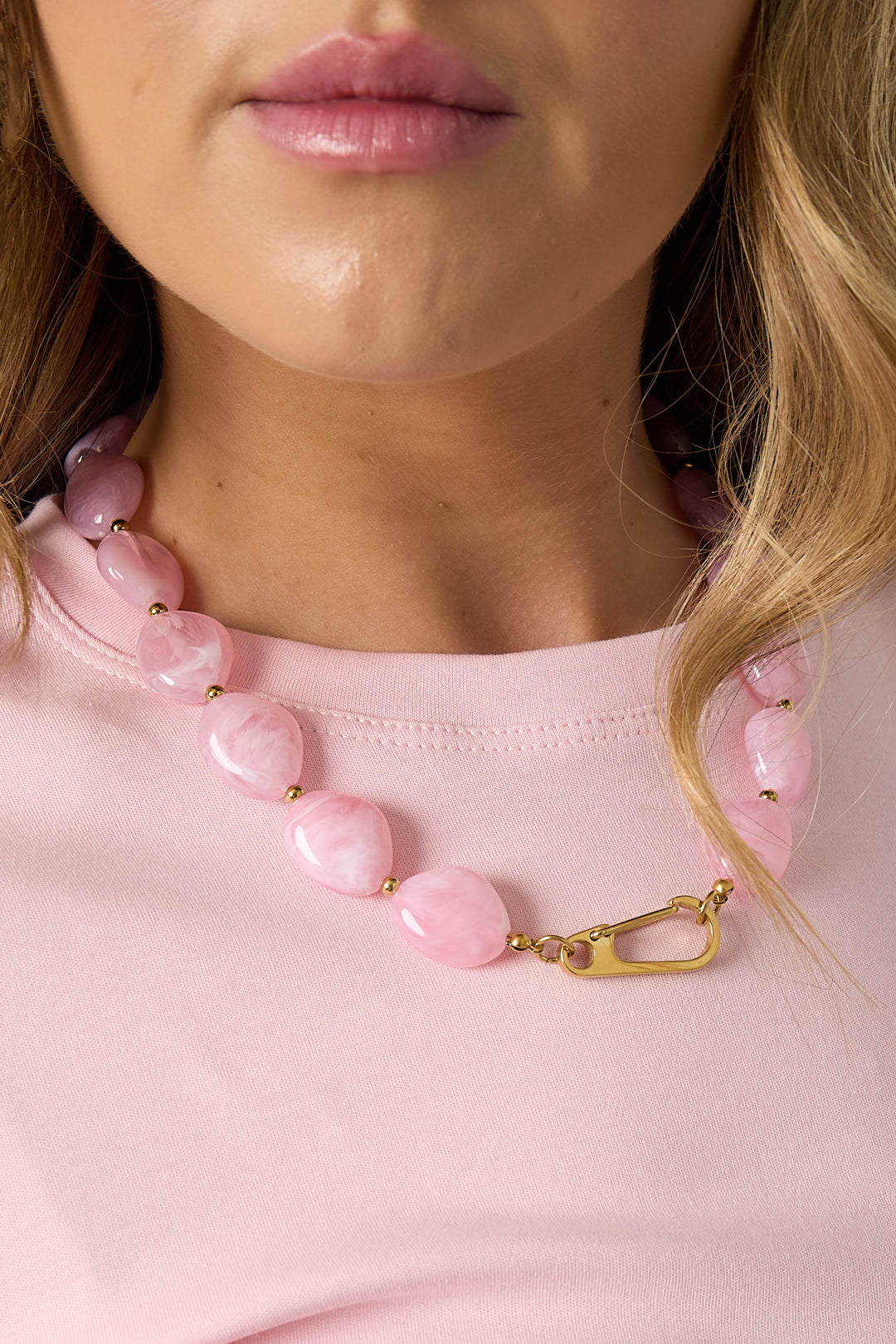 Perlenkette mit Frontverschluss