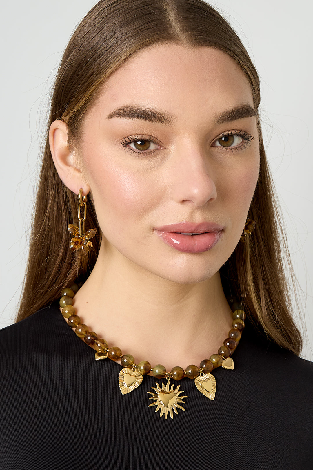 Perlenkette mit sommerlichen Anhängern