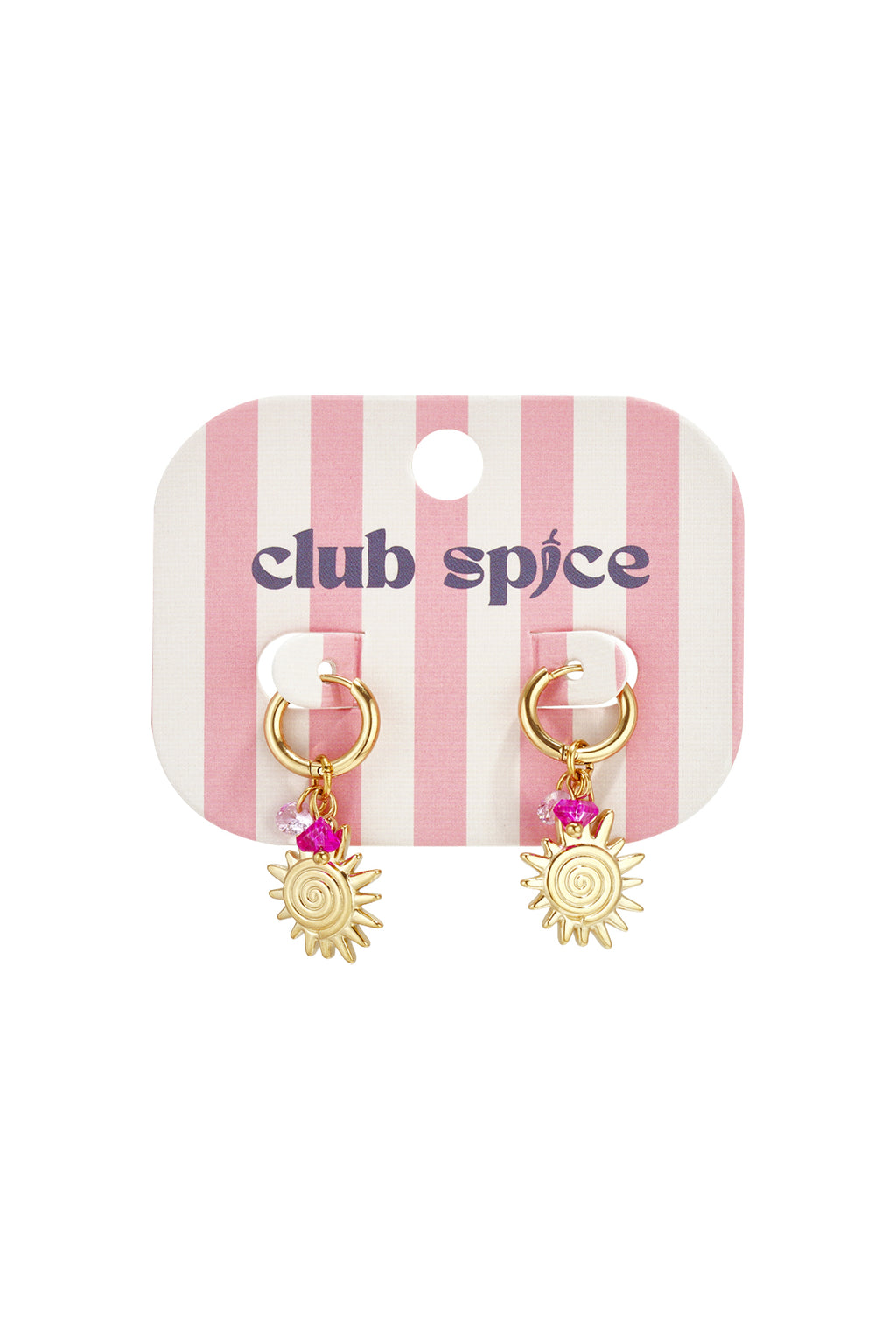 Ohrhänger aus Edelstahl, Modell „Sun Casual Daily Simple“, Damenschmuck