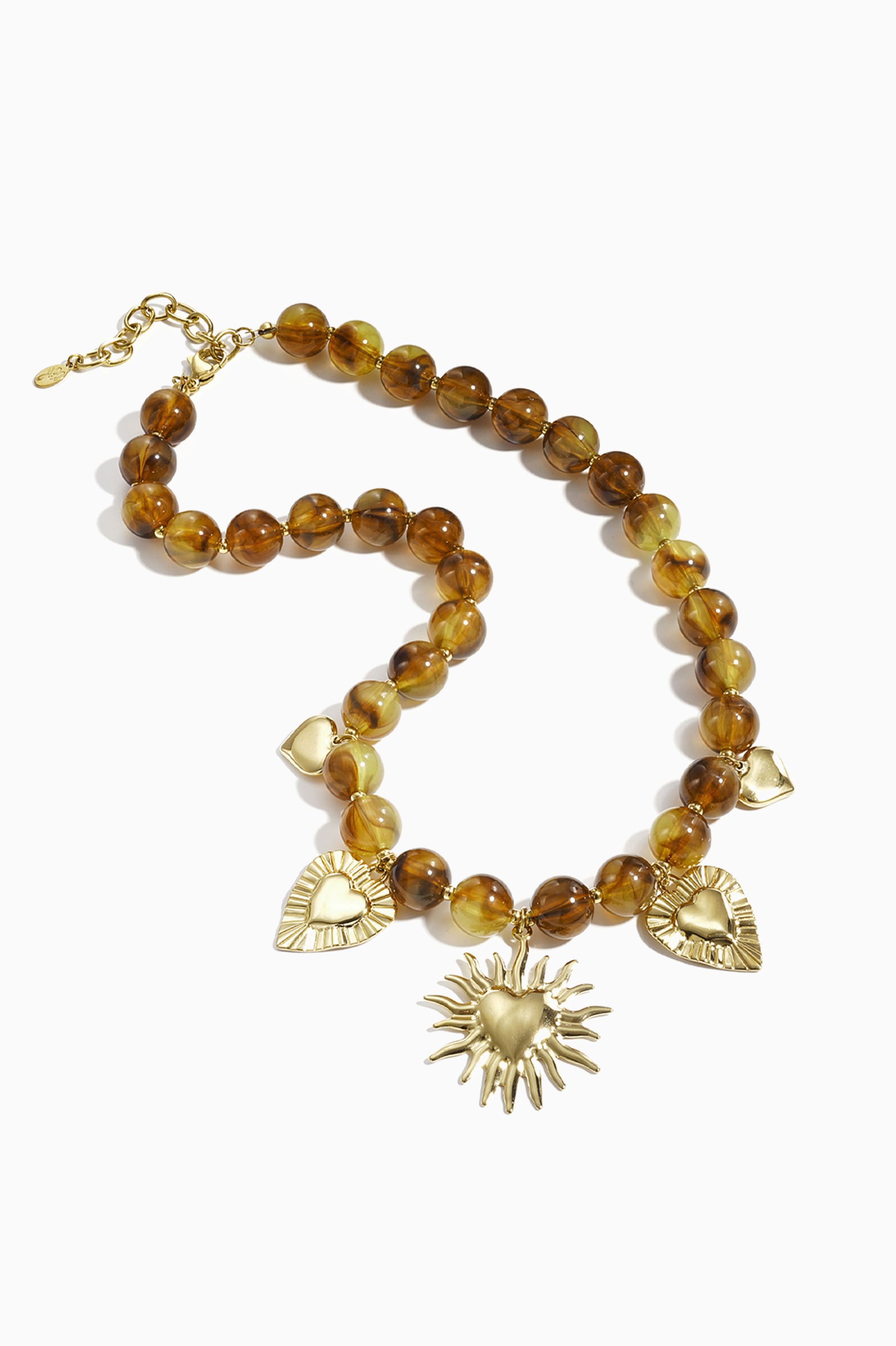 Solara Kette mit goldenen Charms