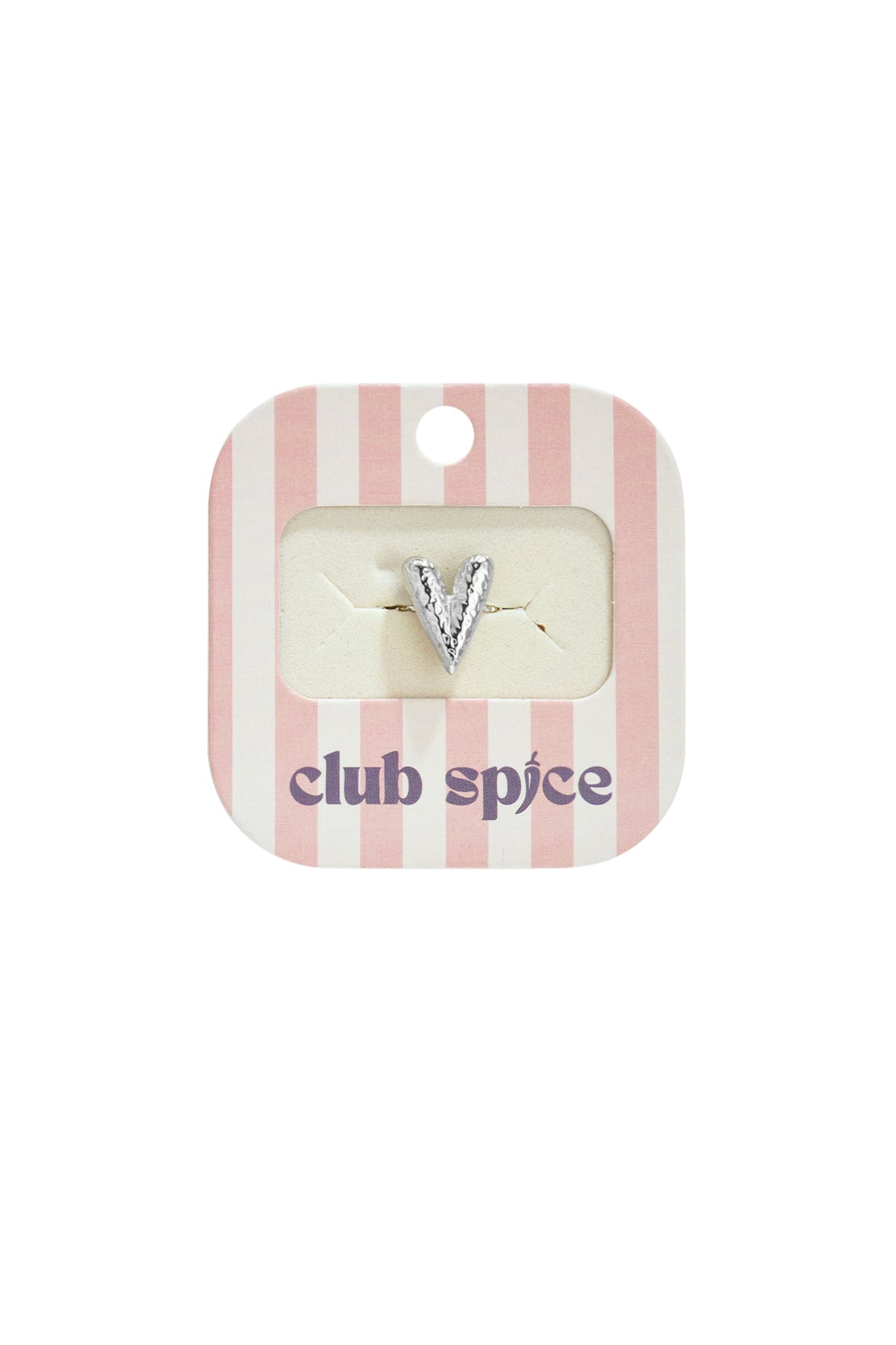 Ring mit gehämmertem Herz