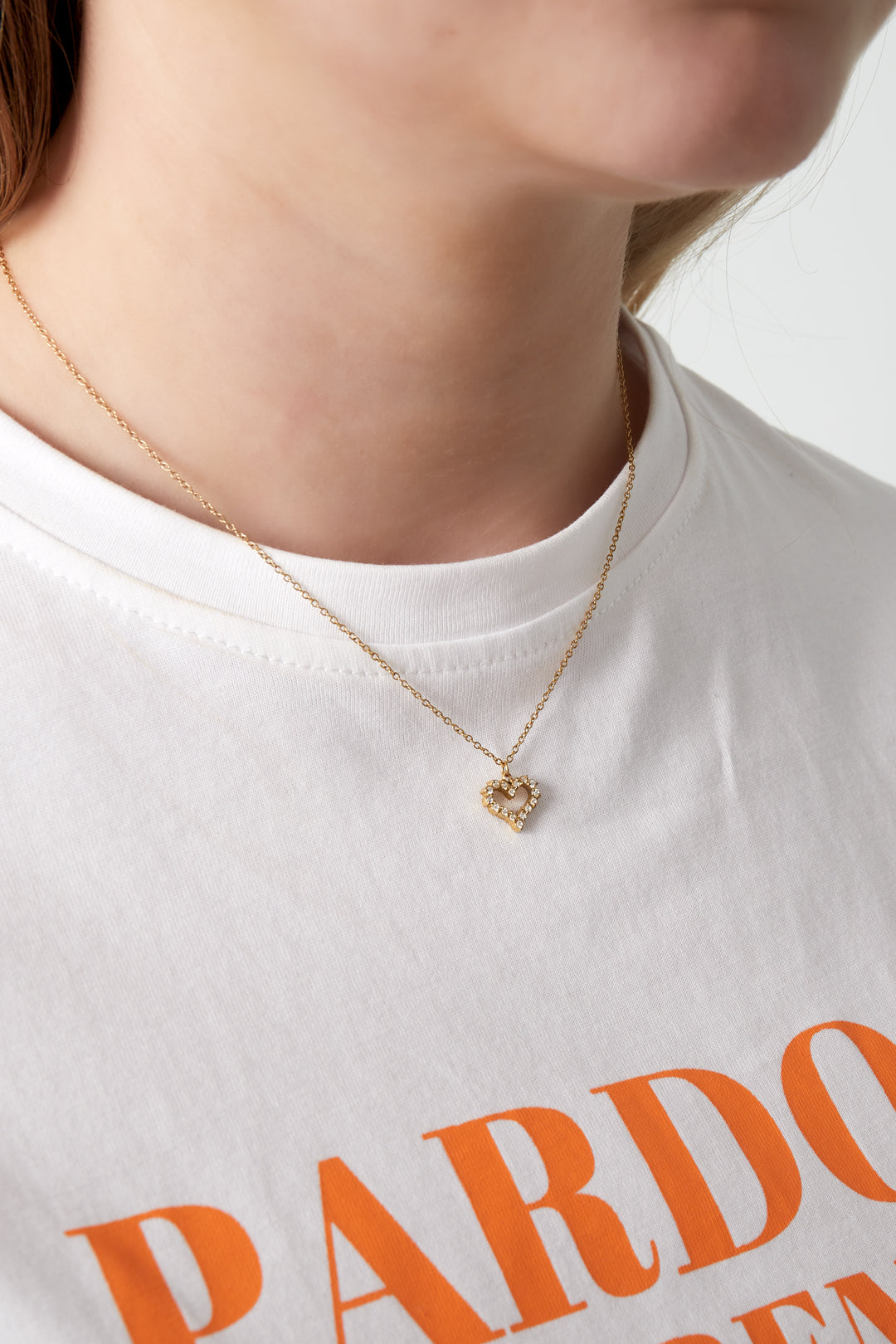 Strass-Herz-Halskette