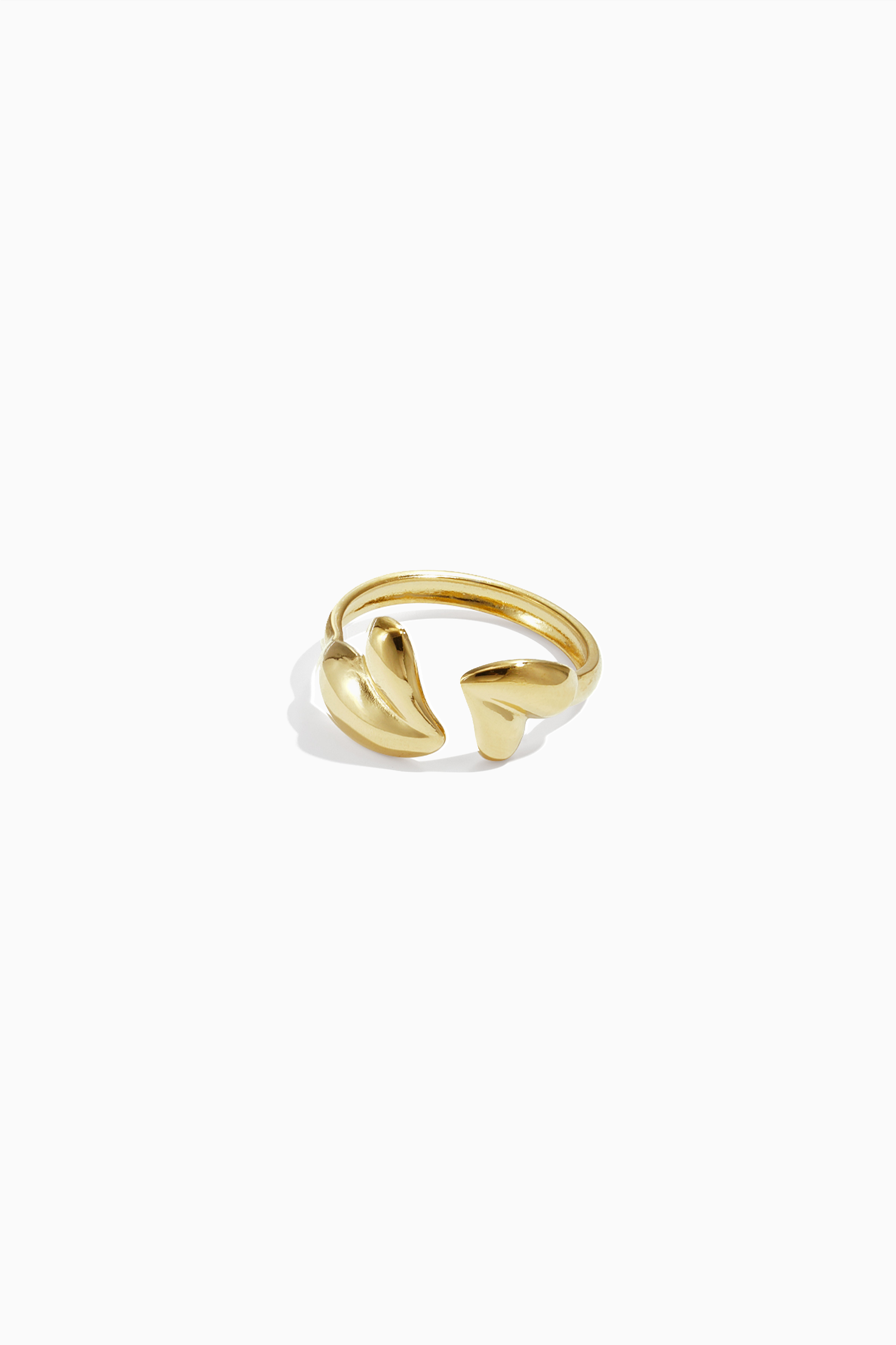 Golden Heart verstellbarer Ring
