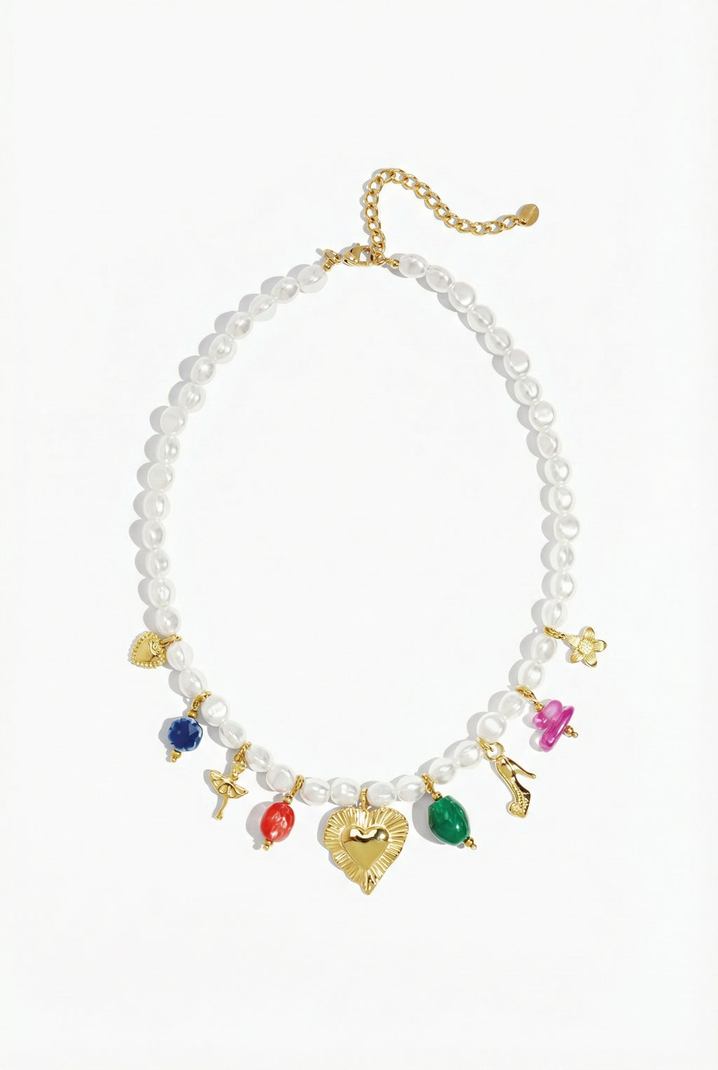Golden Heart Perlen-Charmkette