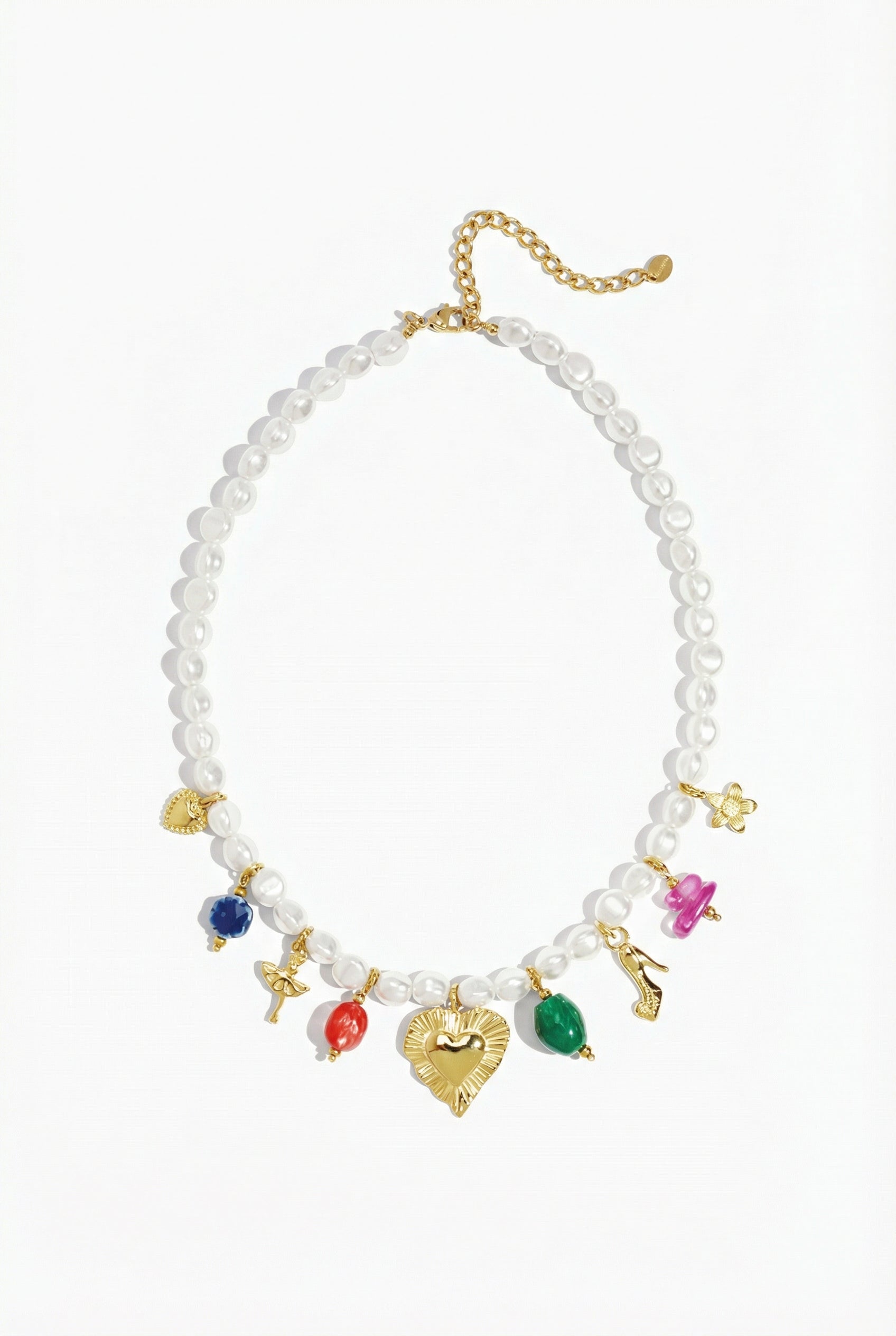 Golden Heart Perlen-Charmkette